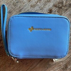 Keep Going, Sky Blue Clutch, First Aid Kit
